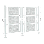 Blue Sky Outdoor 10-Piece Privacy Screen Kits - For Outdoor or Indoor Use - Senior.com Privacy Screens