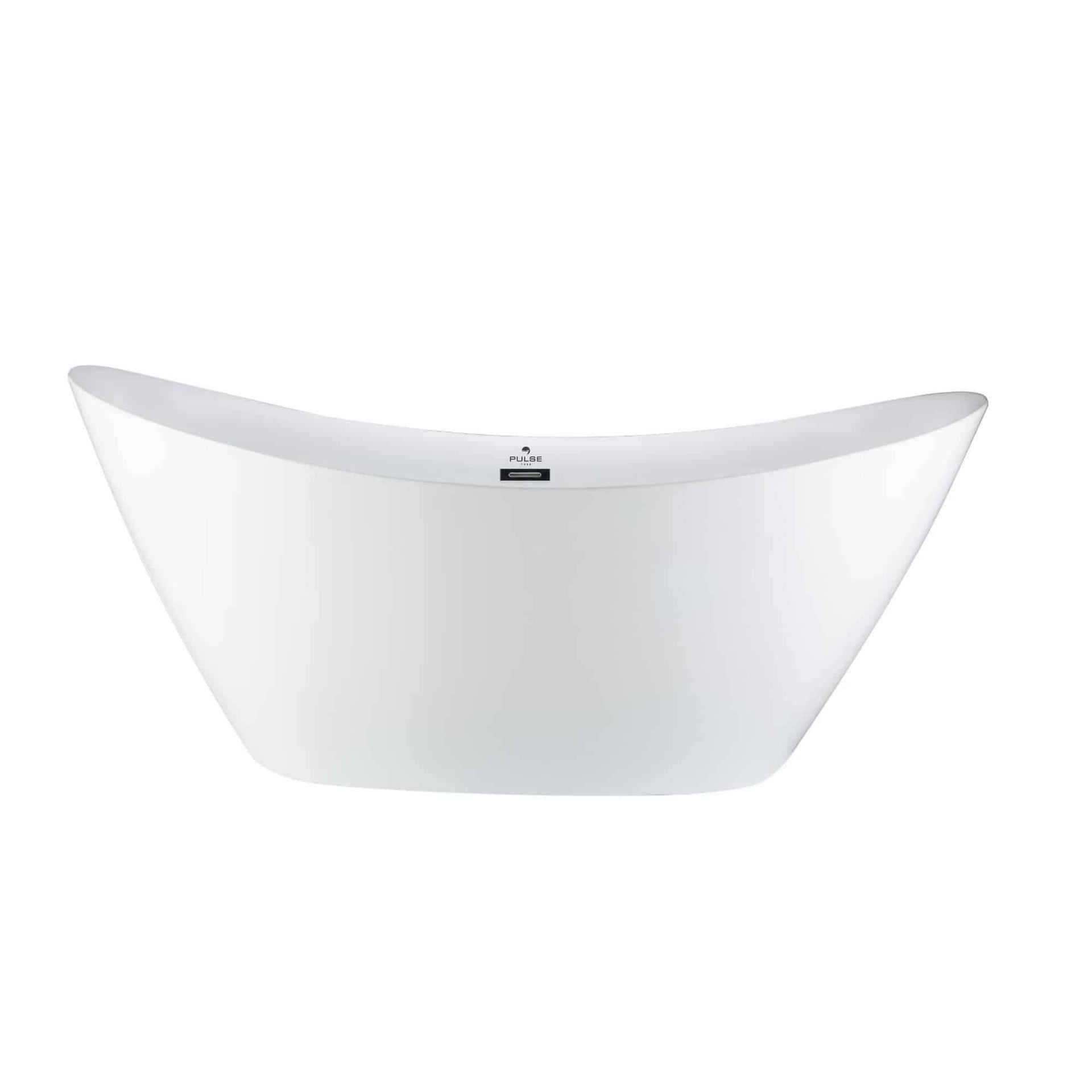 Pulse ShowerSpas 70" Acrylic Freestanding Soaking Bathtub Ergonomic Design - Glossy White - Senior.com Stand alone Tubs
