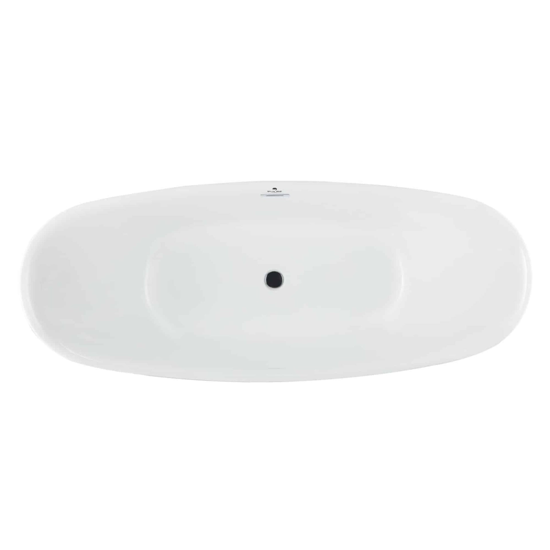 Pulse ShowerSpas 70" Acrylic Freestanding Soaking Bathtub Ergonomic Design - Glossy White - Senior.com Stand alone Tubs