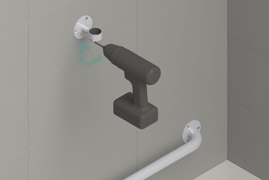 HealthCraft Dependa-Bar Bathroom and Shower Mounted Safety Rail - Senior.com Grab Bars & Safety Rails