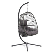 Bliss Hammocks Collapsible Hanging Egg Chair with Stand - Senior.com Hanging Chairs