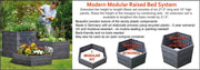Exaco Modular Raised Garden Bed Stackable System - Single Kit - Senior.com Raised Gardens