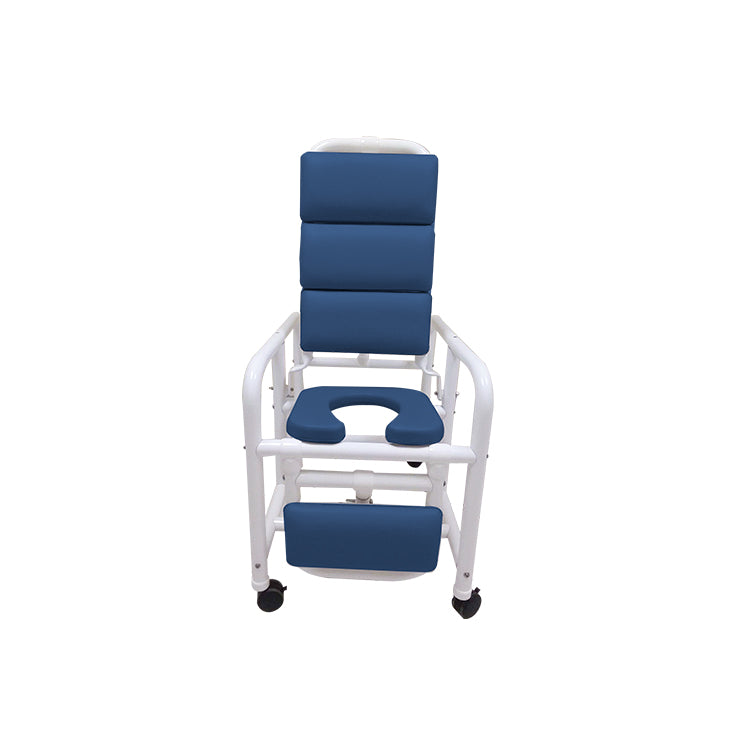 Mor-Medical Reclining PVC Shower Chair Commode with ELR - 20 Inch Seat - Senior.com PVC Shower Chairs