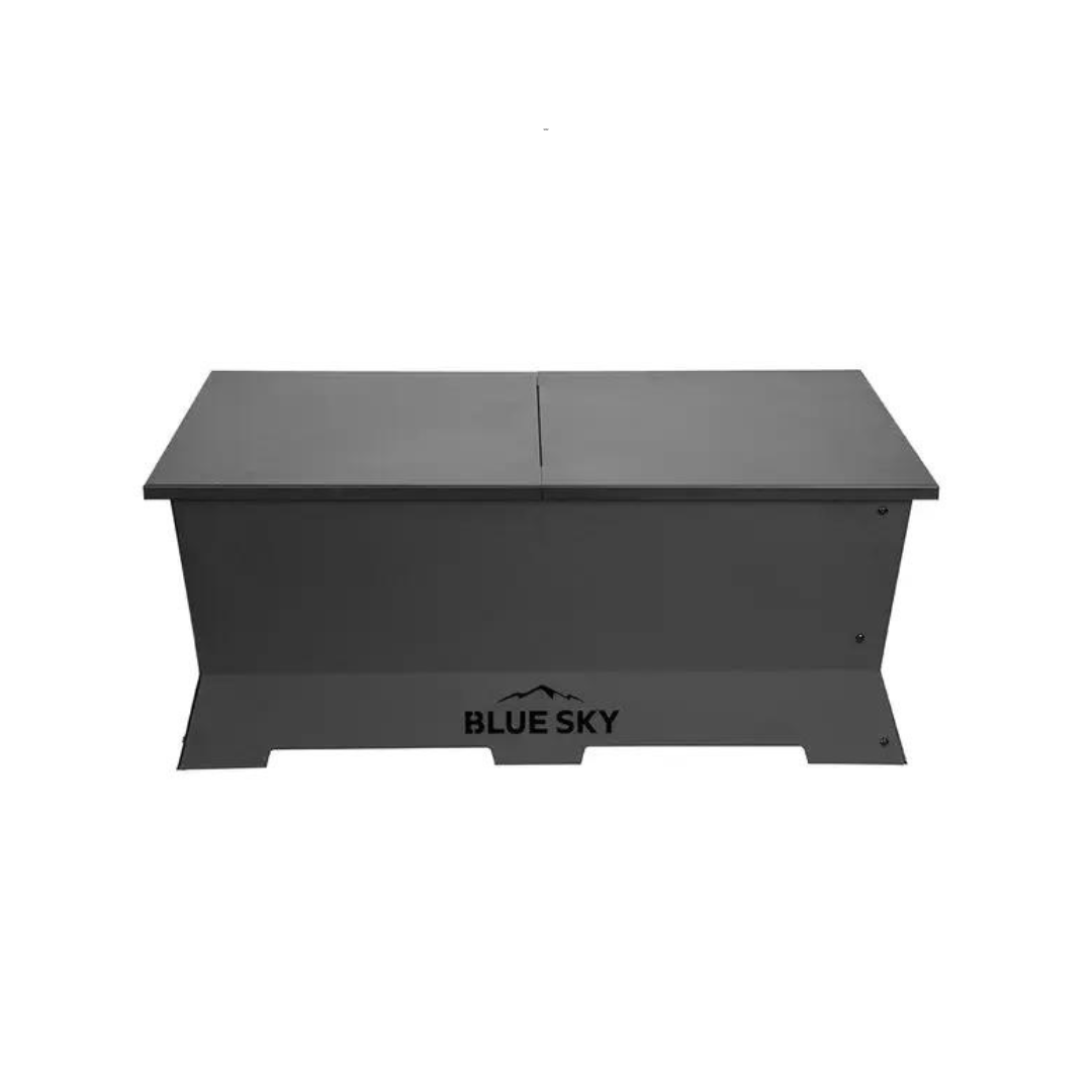 Blue Sky Outdoor Rectangle Peak Fire Pit Lid Steel Lid Top