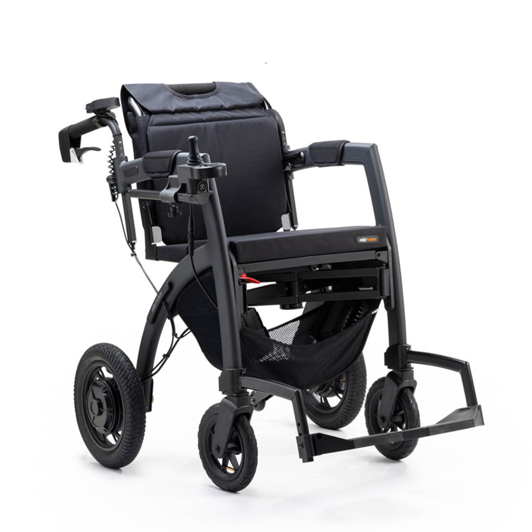 Rollz Motion Electric - 3-in-1 Rollator, Transport Chair & Electric Wheelchair - Senior.com Power Chairs