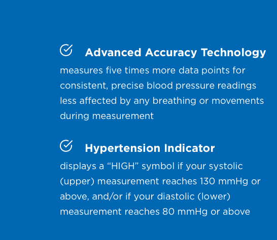 5 Series Advanced Accuracy Upper Arm Blood Pressure Monitor