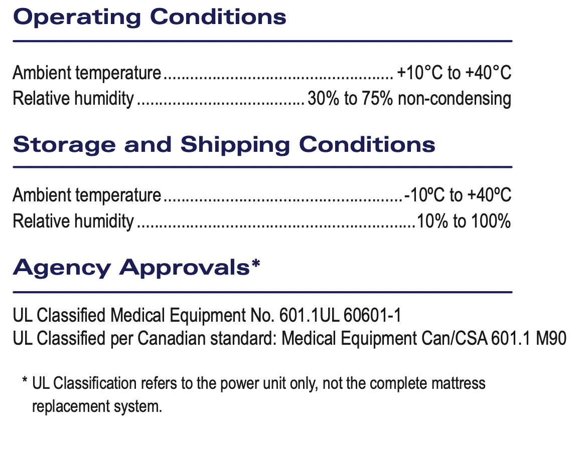 Joerns Healthcare Arise® 1000 EX Low Air Loss Mattress System