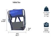 GCI Outdoor Slim-Fold Event Chair with Backpack Straps - Senior.com Backpack Chairs