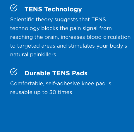Omron Focus TENS Wireless Therapy Unit For Knees - Senior.com TENS Units