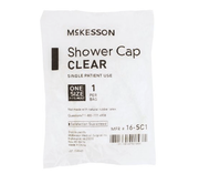 McKesson One Size Fits Most Clear Shower Cap - Individually Wrapped - Senior.com Shower Caps