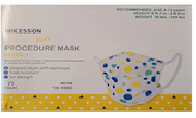 McKesson Pediatric Disposable Procedure Mask Child Size Pleated - Ages 4-12 years - Senior.com Pediatric Masks