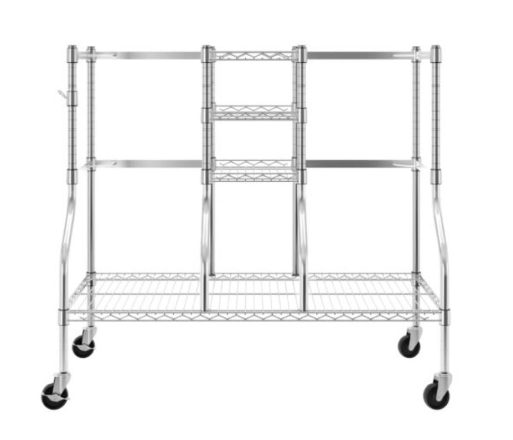 SafeRacks Golf Equipment Organizer & Rolling Storage Rack