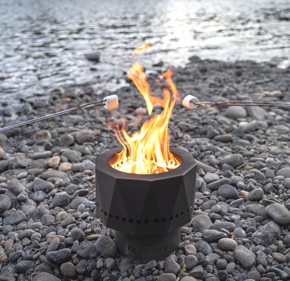 Blue Sky Pike Ultra Portable Steel Smokeless Fire Pit with Carrying Bag - Senior.com Fire Pits