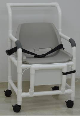 MJM International PVC Geri Transfer Chair with Safety Belt - Senior.com PVC Shower Chairs