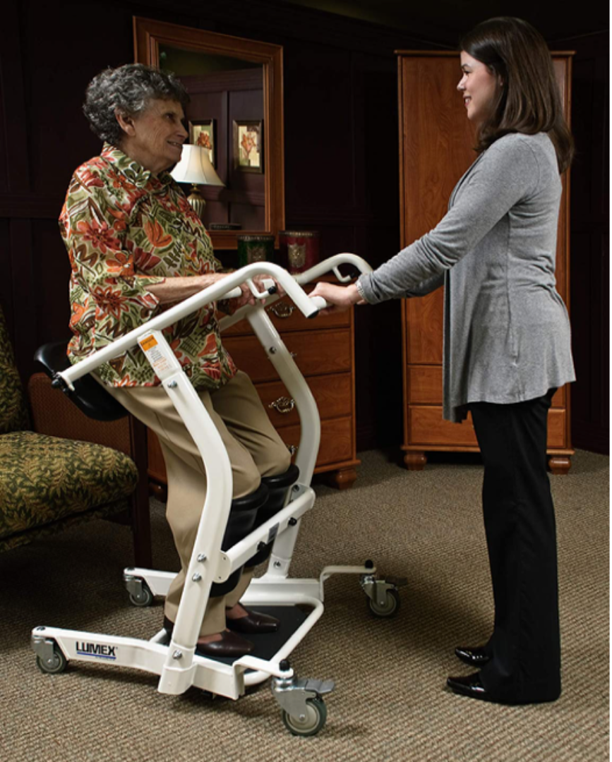Lumex Stand Assist Bariatric Patient Transport - Wheelchair Alternative - Senior.com Patient Lifts