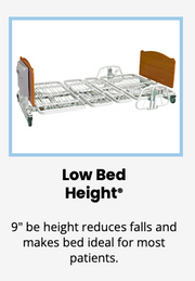 Med-Mizer Comfort Wide Trendelenburg Home Care Bed - Adustable Width - Senior.com Full Electric Beds