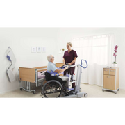 Arjo Sara Flex Electric Sit-To-Stand Patient Lift with Handles and Deluxe Comfort Sling - Senior.com Patient Lifts