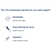 JOBST Bella Lite Lymphedema Compression Armsleeve - Unisex - Senior.com Compression Sleeves