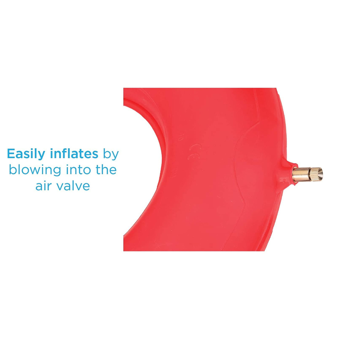  Drive Medical Inflatable Rubber Cushion, Red : Health