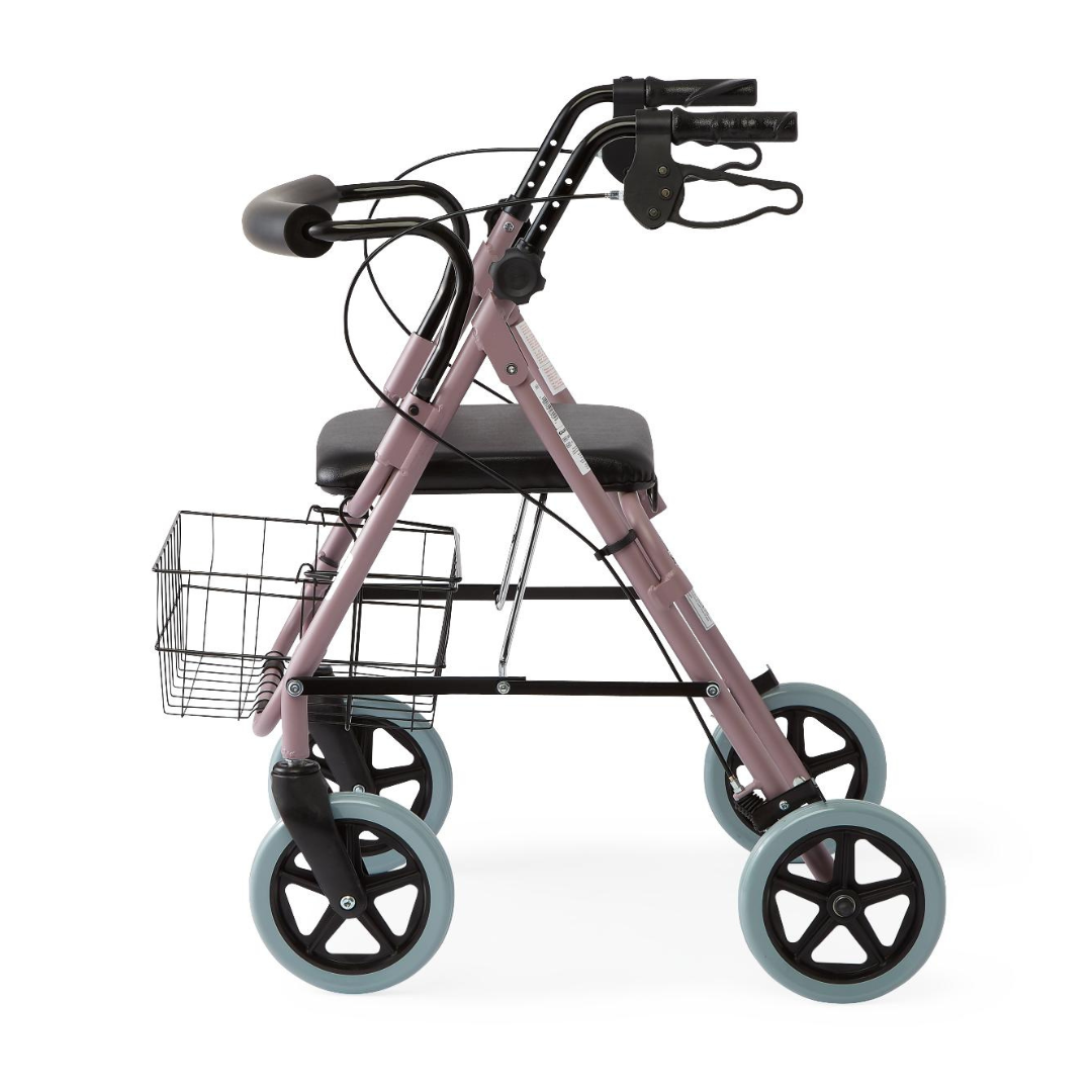 Medline Guardian Deluxe Aluminum Rollators with 8 Inch Wheels - Senior.com 