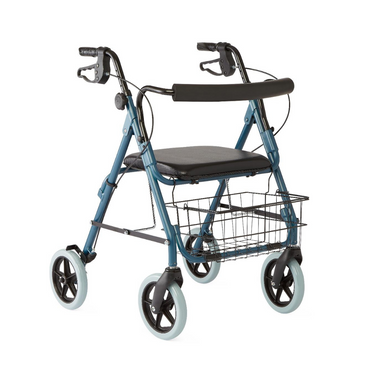Medline Guardian Deluxe Aluminum Rollators with 8 Inch Wheels - Senior.com 