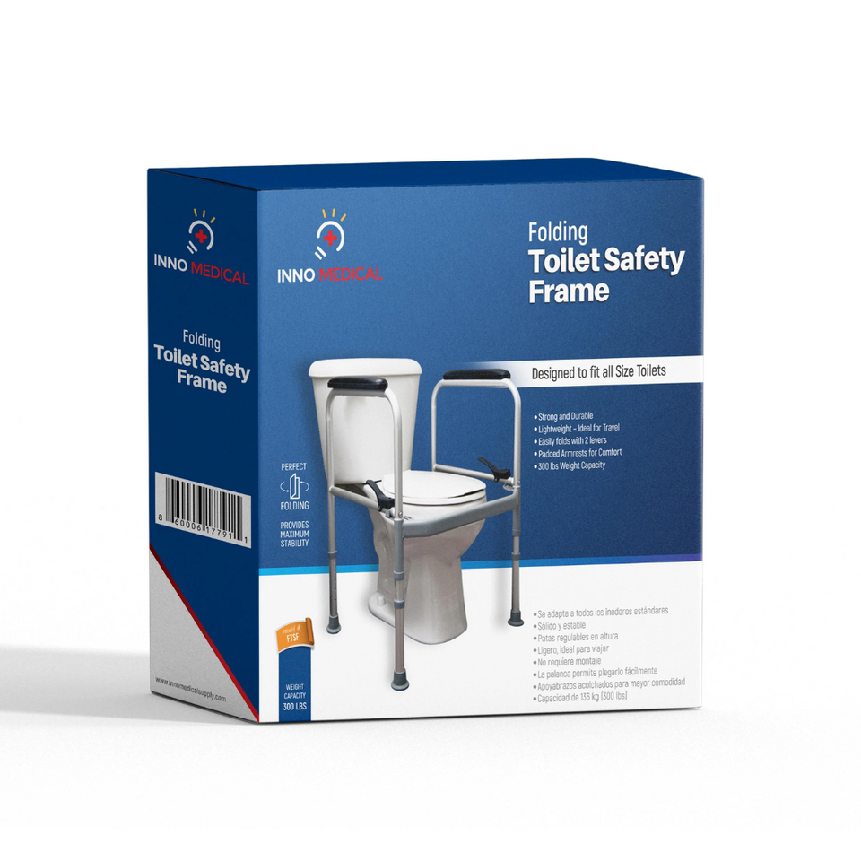 INNO Medical Folding Toilet Safety Frame with Arms