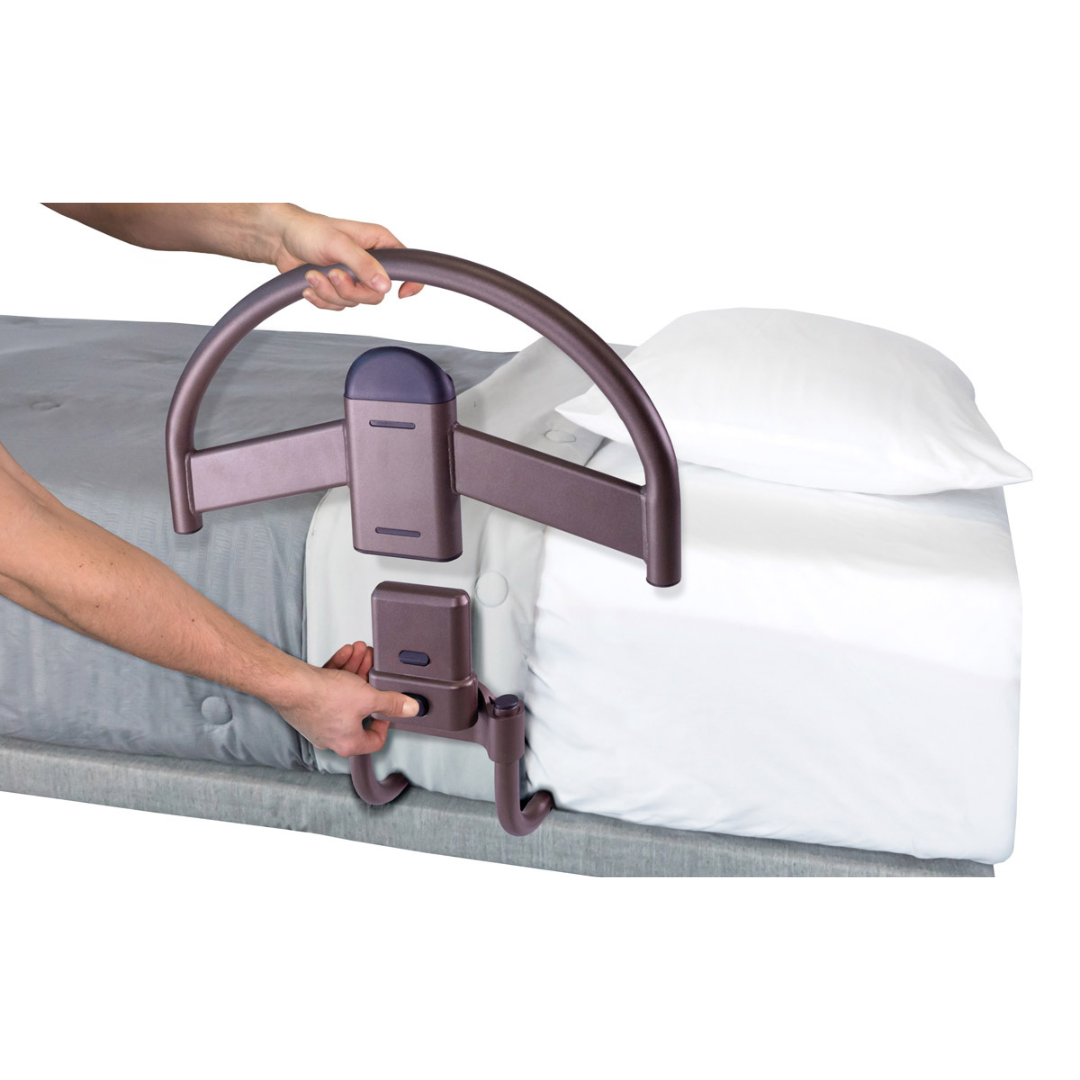 Signature Life Freedom Click Bed Handle - Adjustable Height - Senior.com Bed Rails