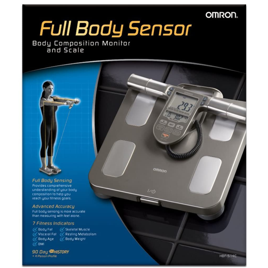 Omron Body Composition Monitor with Scale - 7 Fitness Indicators & 90-Day Memory - Senior.com Weight Scales