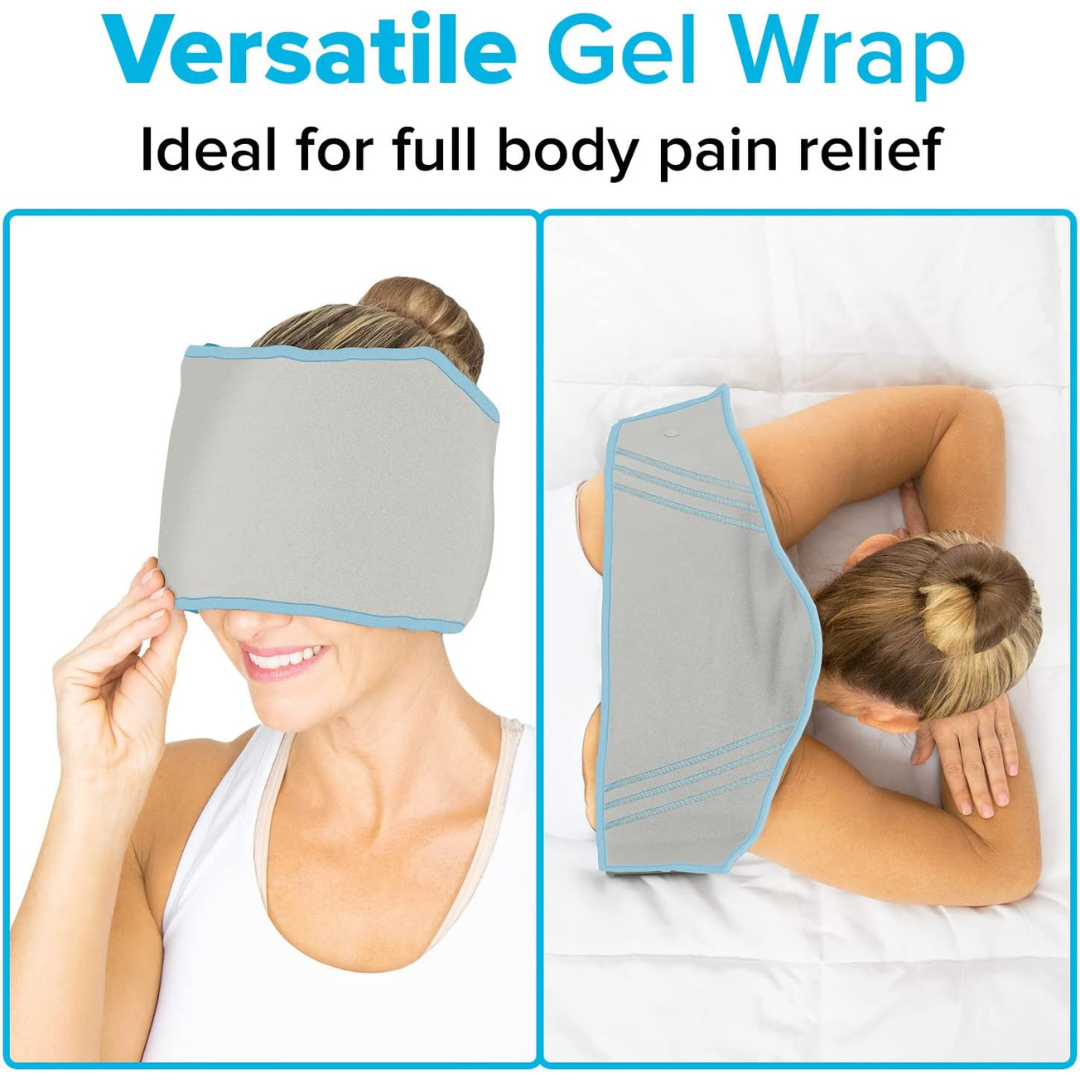 Vive Health Hot & Cold Migraine Relief Head Wrap - Headache Relief Wrap - Senior.com Ice Packs