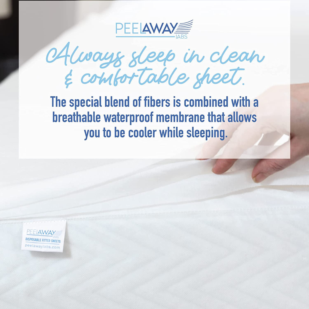 Peelaways Disposable Fitted Mattress Bed Sheets - Senior.com Underpads