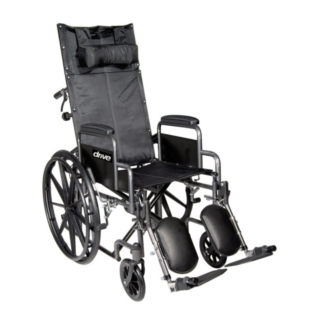 Drive Medical Silver Sport Full-Reclining Wheelchair - Senior.com Reclining Wheelchairs
