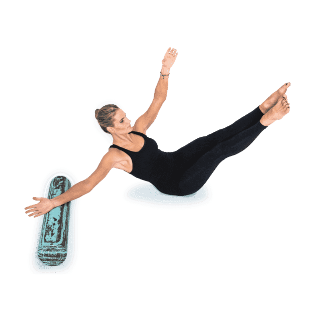 LoRox Aligned Exercise Foam Rollers with Moderate Density EVA Foam