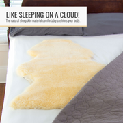 DMI® Natural Sheepskin Wool Comfort Mattress, Bed or Chair Mat - Senior.com Bed Pads