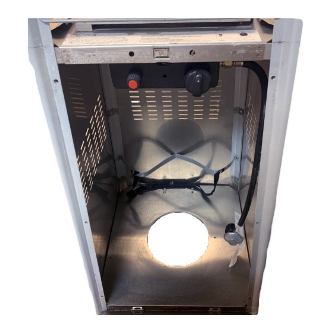 SUNHEAT Contemporary Square Design Portable Propane Patio Heater with Decorative Variable Flame - Senior.com Heaters & Fireplaces