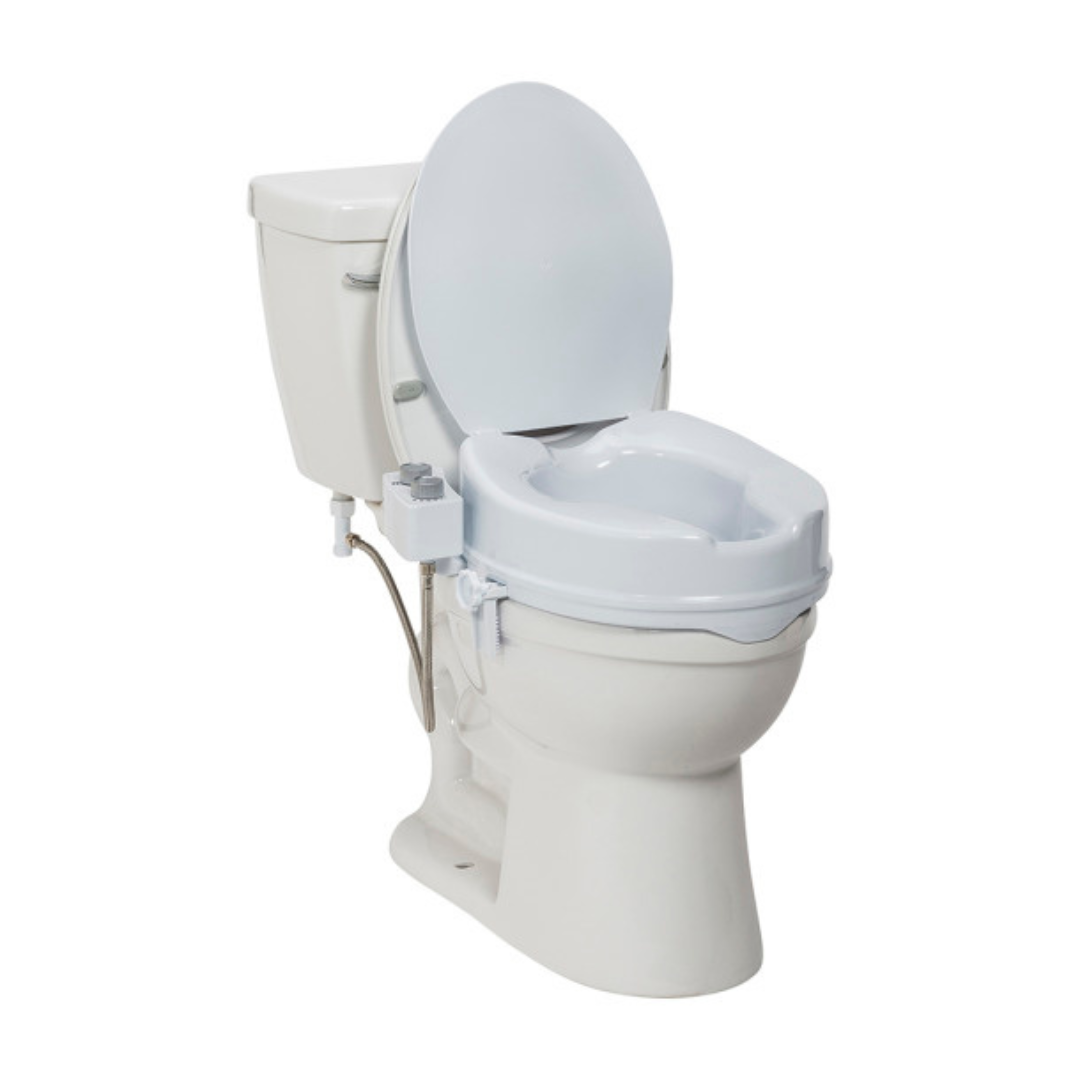 Drive Medical PreserveTech™ Raised Toilet Seat with Bidet - Senior.com Bidets