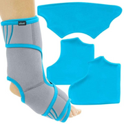 Vive Health Universal Ankle Wrap Brace with Hot/Cold Therapy Gel Pack Inserts - Senior.com Ankle Support