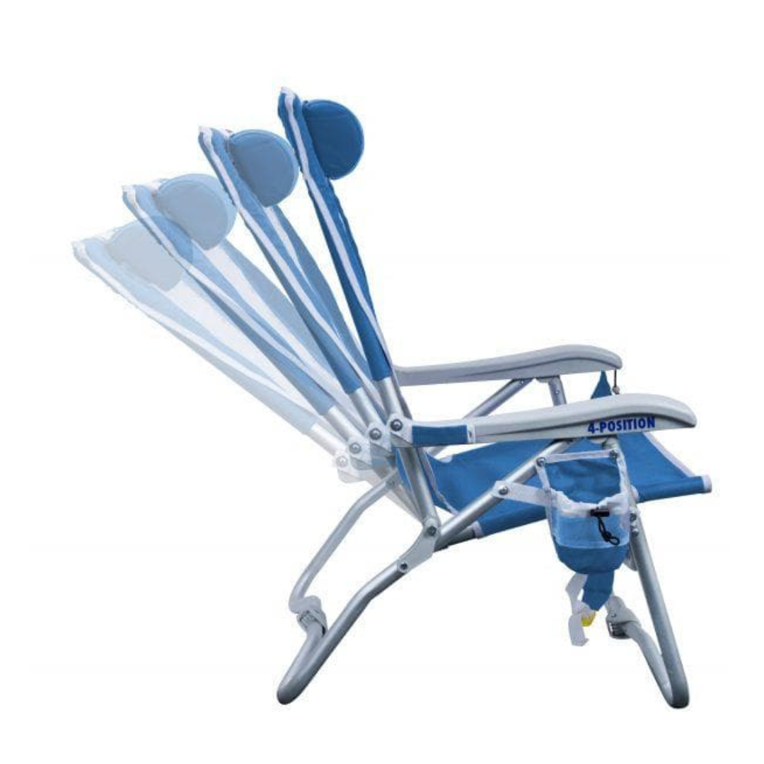 GCI Outdoor Bi-Fold Beach Chair - Lightweight with 4 Position Backrest - Senior.com Beach Chairs