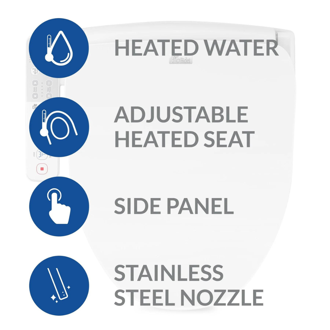 Bio Bidet Slim One Bidet Seat with Fusion Water Heating System - Senior.com Toilet & Bidet Seats