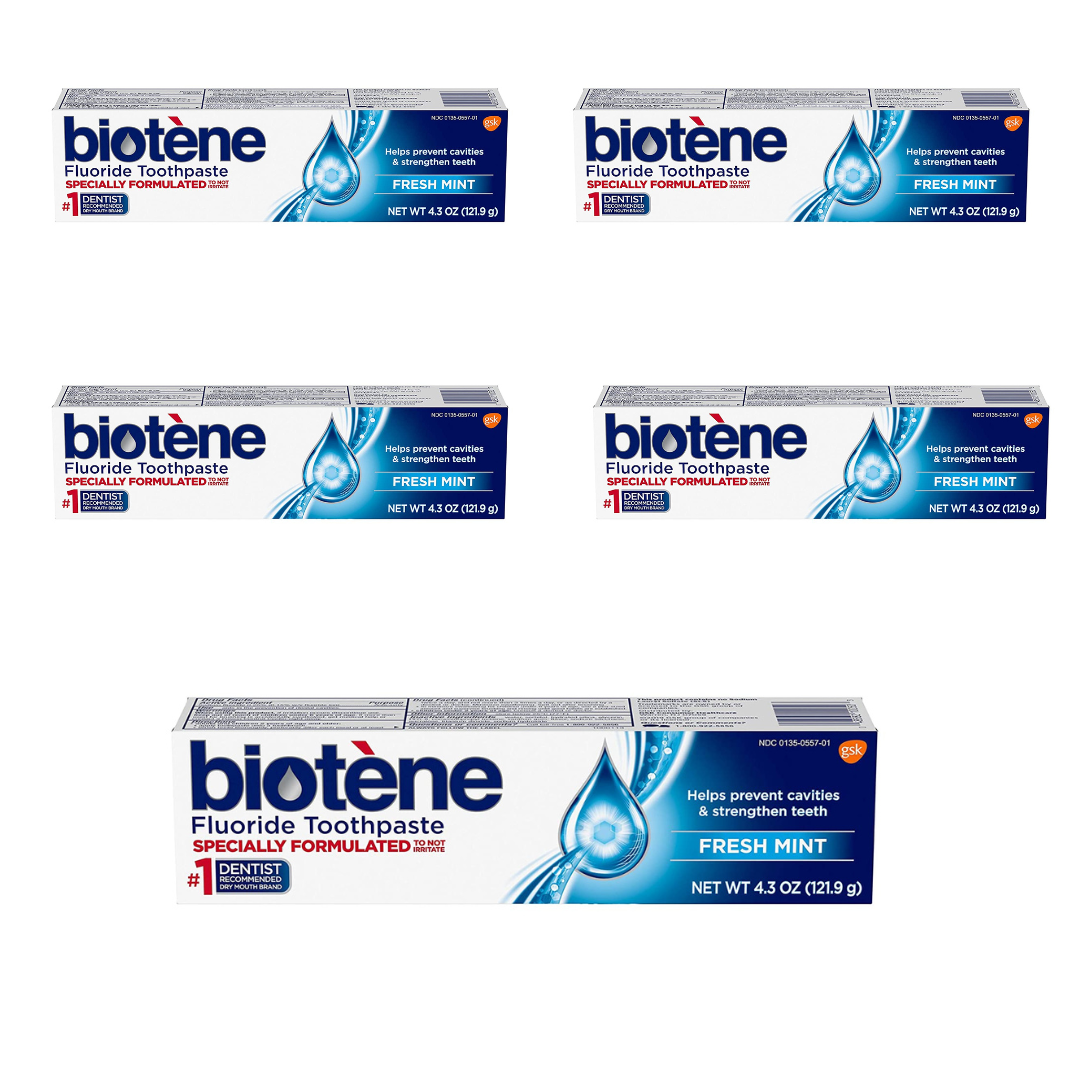 Biotene Fluoride Toothpaste for Dry Mouth Symptoms & Bad Breath Treatment - Senior.com Toothpaste