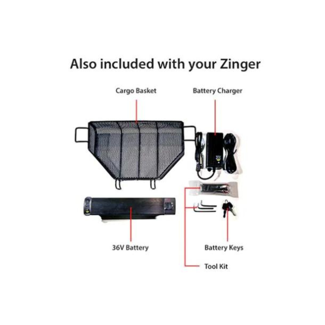 Journey Zinger - Folding Power Chair - Two-Handed Control Blue