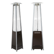 SUNHEAT Tall Decorative Flame Triangle Glass Tube Patio Heaters - Senior.com Heaters & Fireplaces
