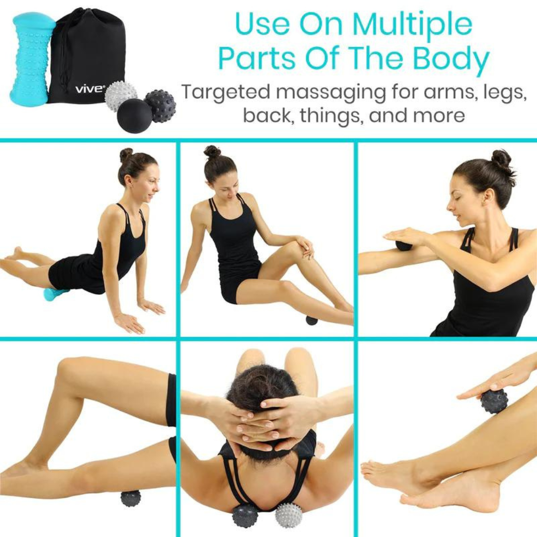 Vive Health Arctic Flex Hot & Cold Portable Massage Set - Senior.com Massage Rollers