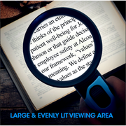 Magnipros Handheld Magnifying Glass With Bright LED Lights- Up to 16X Magnification - Senior.com Magnifiers