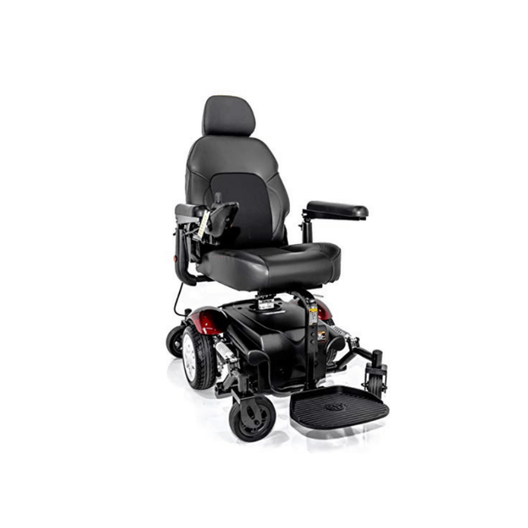 Merits Vision Sport Lift Mid Wheel Drive Electric Powerchair with Power Elevating Seat - Senior.com Power Chairs