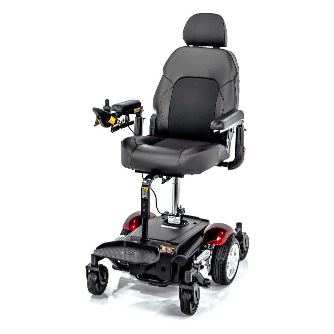 Merits Vision Sport Lift Mid Wheel Drive Electric Powerchair with Power Elevating Seat - Senior.com Power Chairs