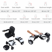 Merits Health Regal EZ-GO Deluxe Portable Power Chair - Senior.com Power Chairs