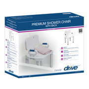 Drive Medical Premium Series Shower Chair with Back and Arms - Senior.com Bath Benches & Seats