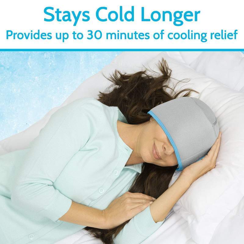 Vive Health Full Head Ice or Heat Wrap with Washable Cover - Senior.com Hot/Cold Therapy Pack