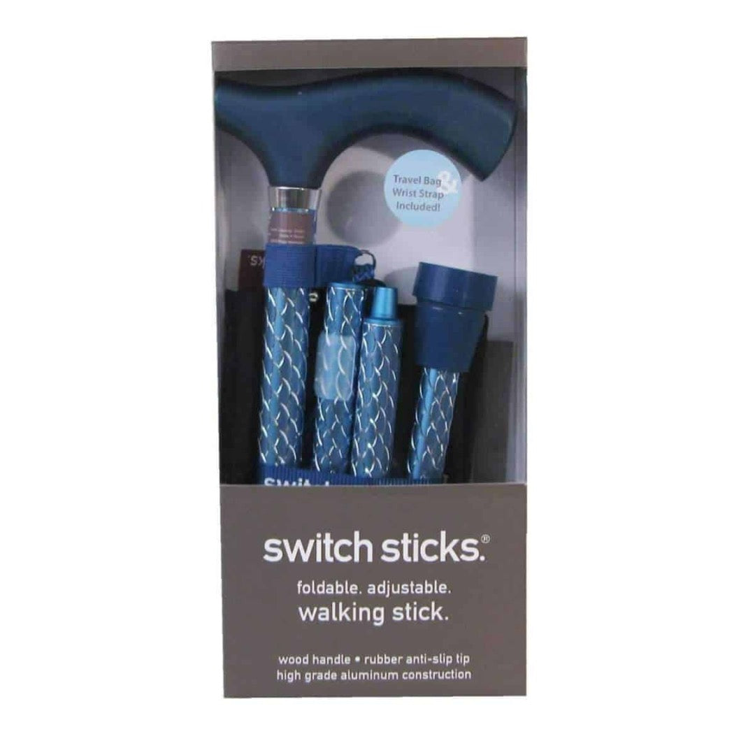 Switch Sticks Engraved Adjustable Folding Walking Canes with Carry Bag - Senior.com Canes