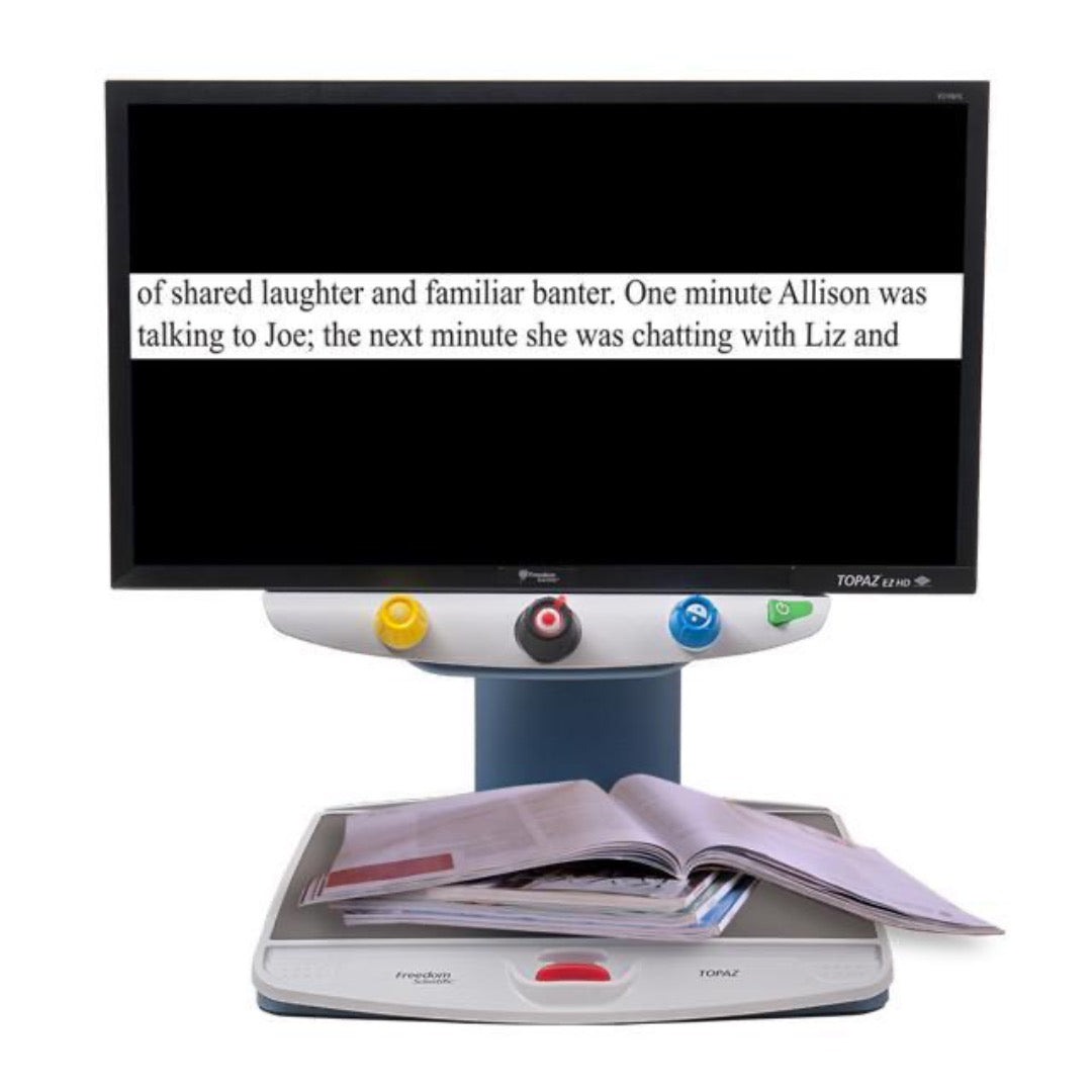 Freedom Scientific Topaz XL HD Desktop Video Magnifier - 1080p Resolution - Senior.com Vision Enhancers